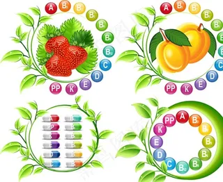 创意维生素标志矢量素材图片