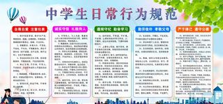 中学生日常行为规范图片