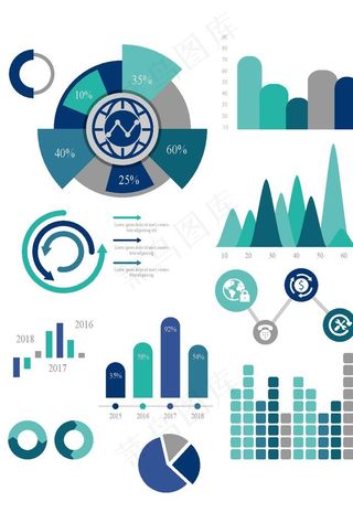 数据图表元素图片