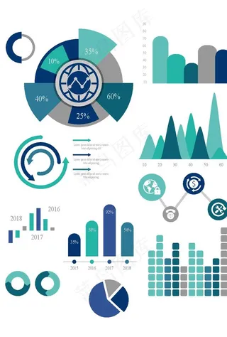 数据图表元素图片