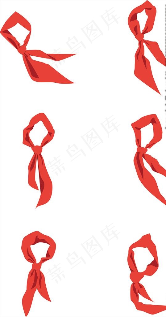 红领巾图片ai矢量模版下载
