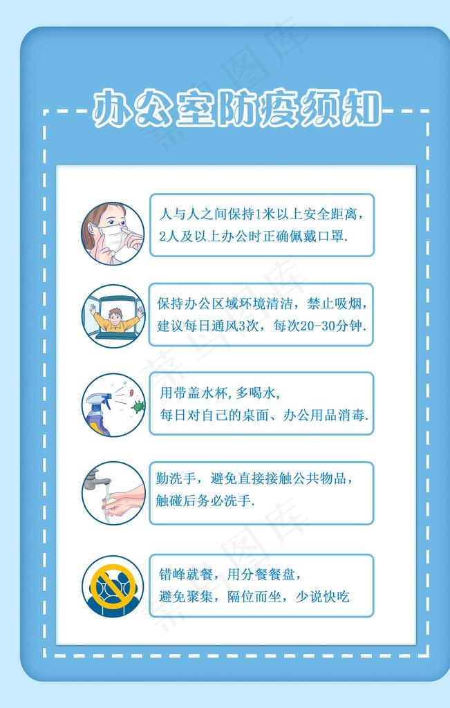 办公室防疫须知图片