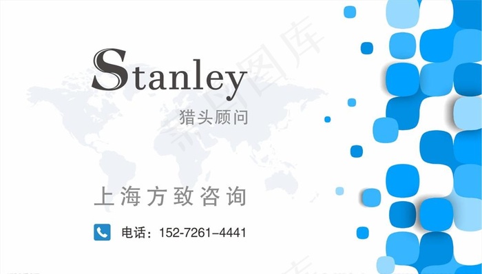 科技感名片图片cdr矢量模版下载