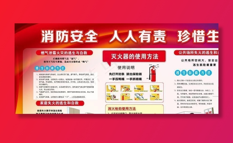 消防宣传图片(7087X3543(DPI:150))psd模版下载