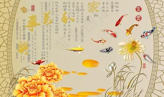 装饰画背景墙图片