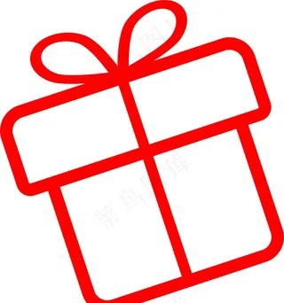 简易礼盒矢量图图片