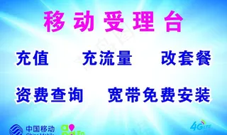 中国移动受理台广告图片