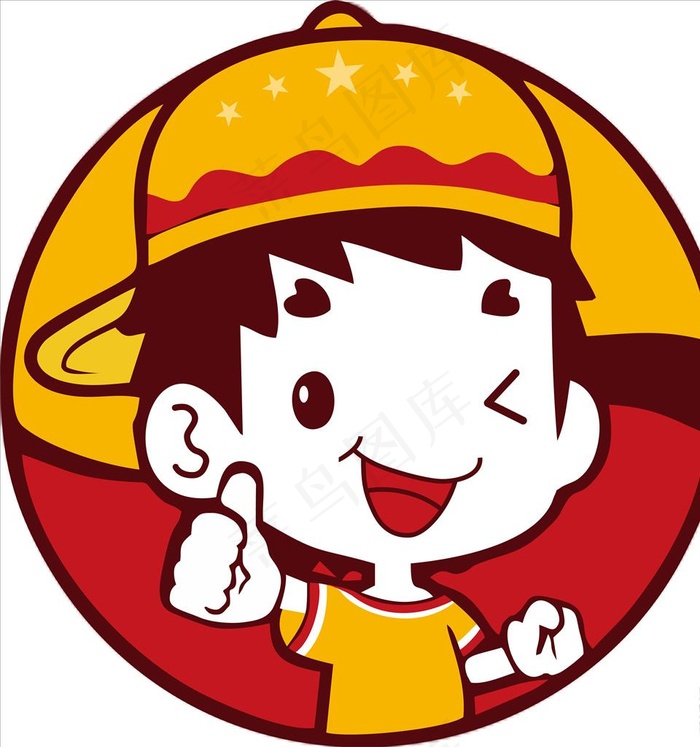 快乐星汉堡标志图片