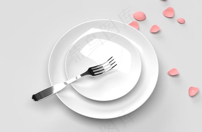 盘子样机图片psd模版下载