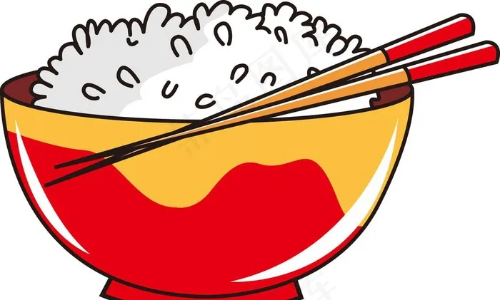 米饭图片ai矢量模版下载