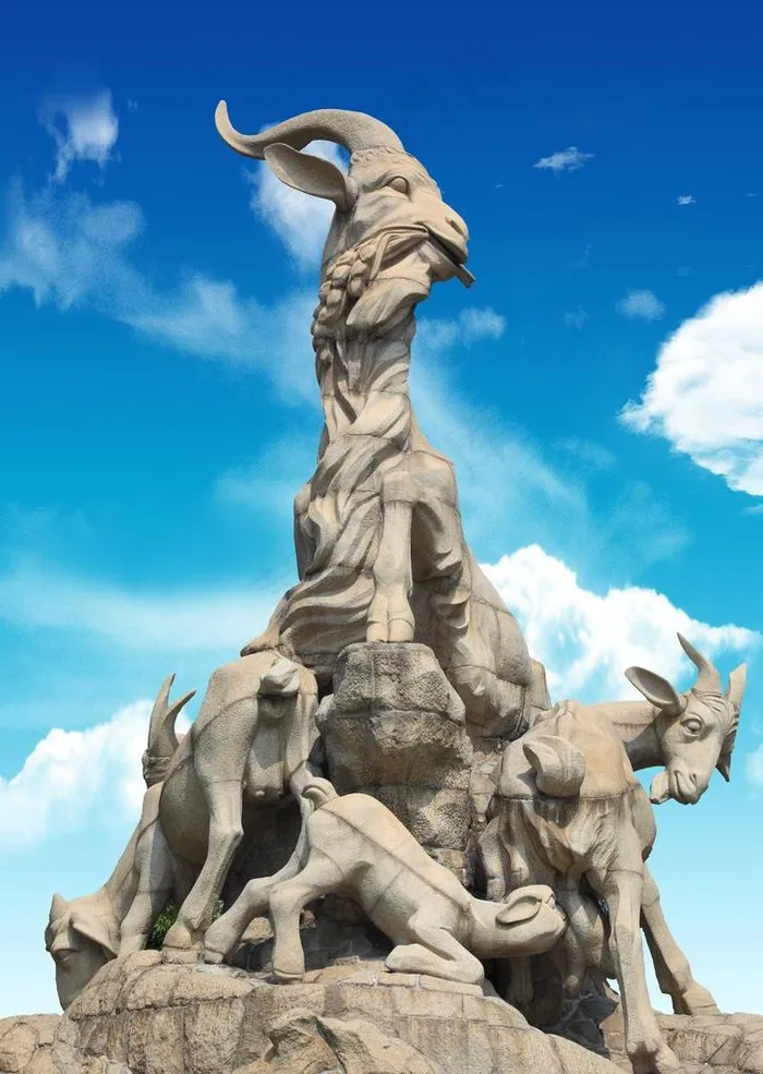 五羊雕像图片(2423X3265(DPI:300))psd模版下载