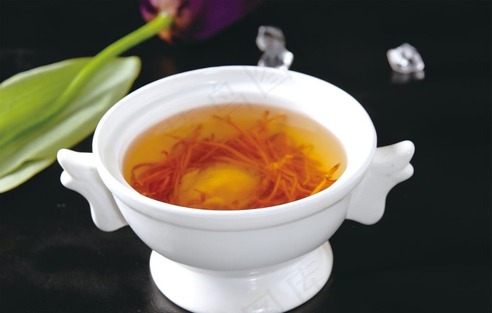 虫草花鸡汤图片