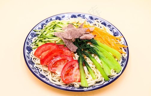 牛肉凉面图片