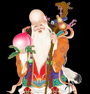 仙桃 寿星公 老人福禄寿图片