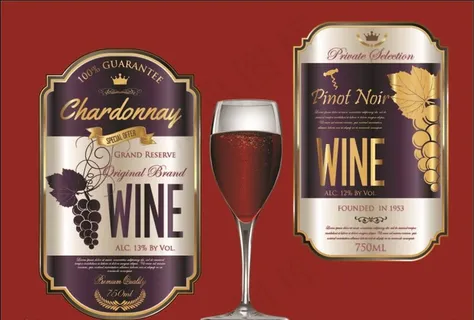 葡萄酒酒标图片