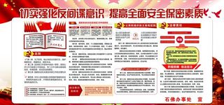 反间谍意识展板图片