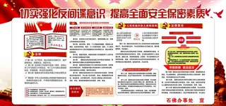 反间谍意识展板图片