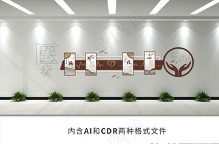 中医医院文化墙图片