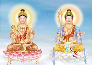 普贤文殊图片