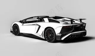 白色汽车跑车图片
