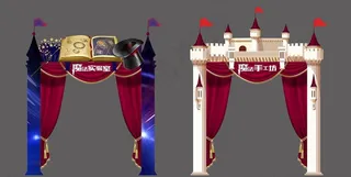 魔法摊位门头图片
