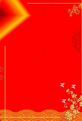 红色菜谱背景图图片