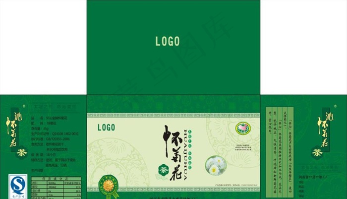 茶叶包装平面图图片