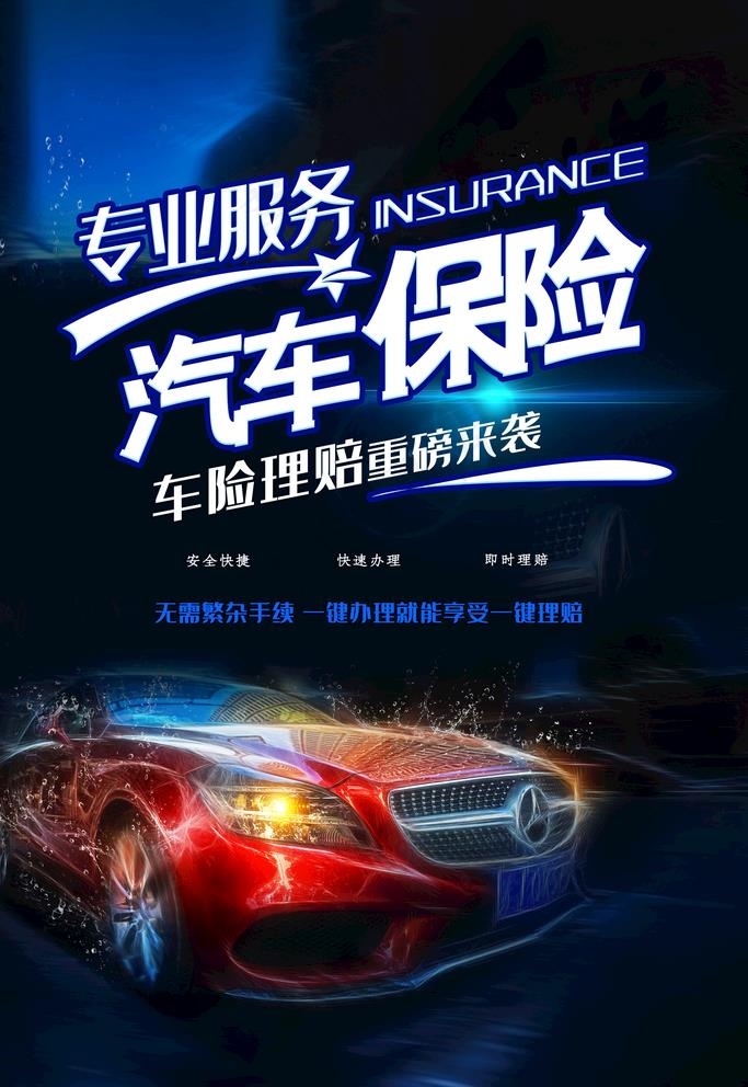 汽车保险图片(2362X3543(DPI:200))psd模版下载