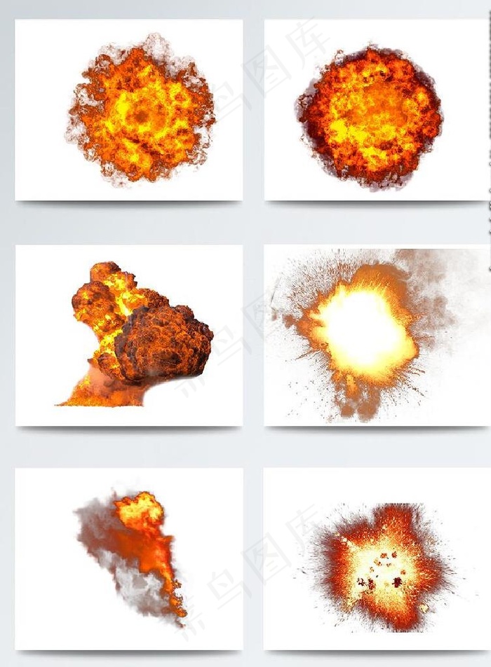爆炸元素图片psd模版下载
