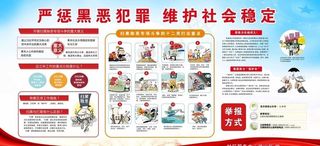 扫黑除恶宣传展板图片