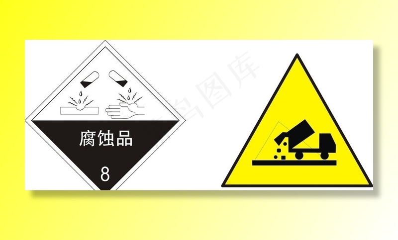 腐蚀品标志图片