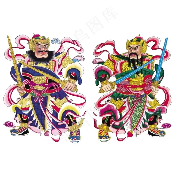 年画门神图片