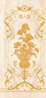 彩雕欧花大理石玄关背景图片