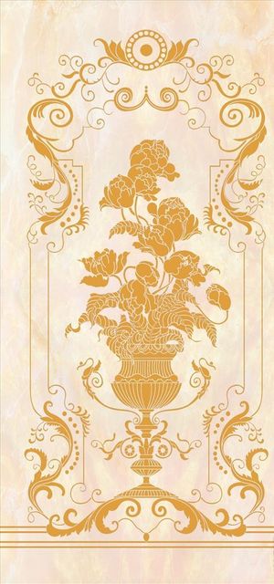 彩雕欧花大理石玄关背景图片