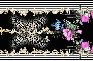 豹纹条子花图片