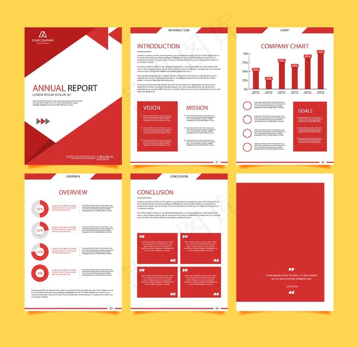 创意宣传海报册子模板图片