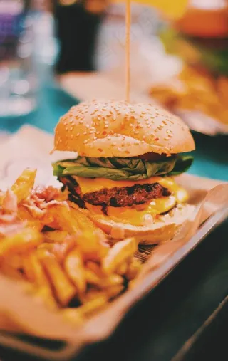 汉堡汉堡菜鸟图库片