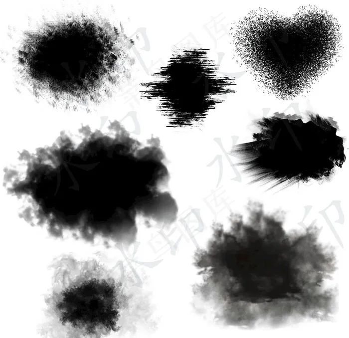 毛笔 笔刷图片(5906X5906(DPI:300))psd模版下载
