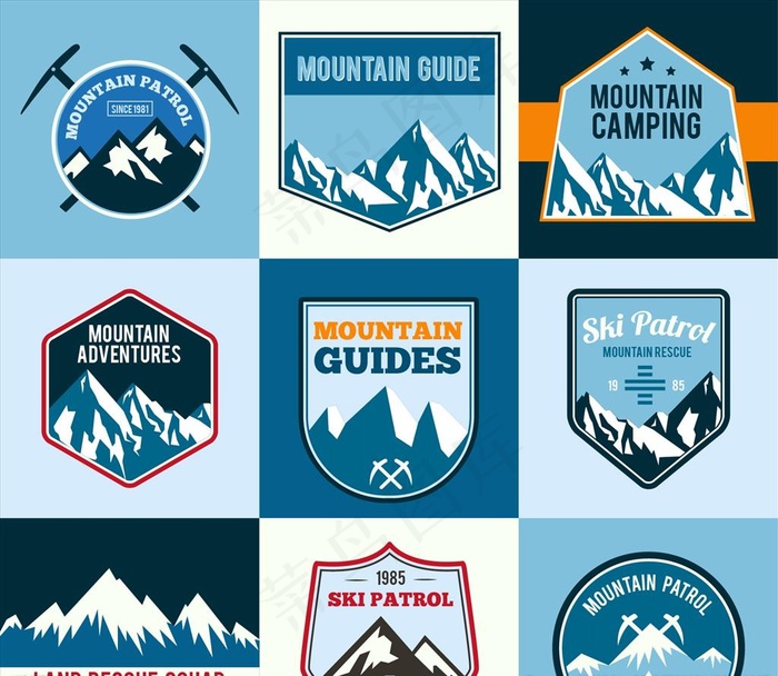 高山探险标签图片