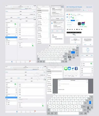 iPad GUI 苹果操作界面图片