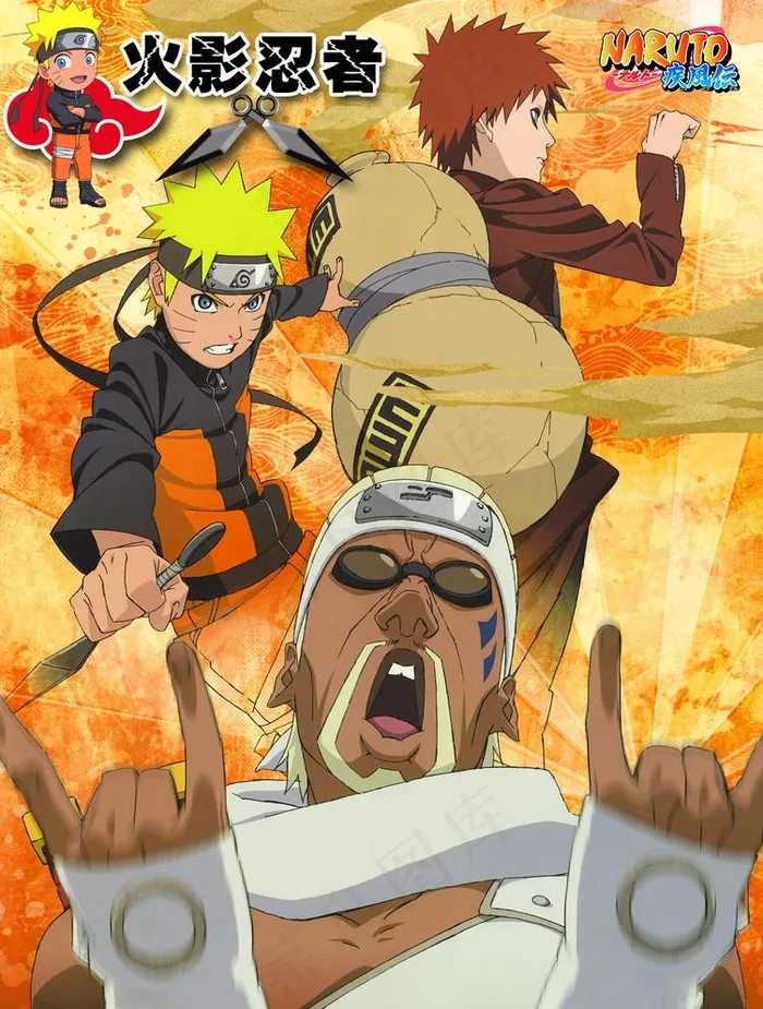 火影忍者海报图片(3000X4090(DPI:300))psd模版下载