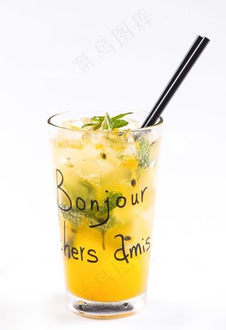 饮品橙子柠檬百香果饮料图片