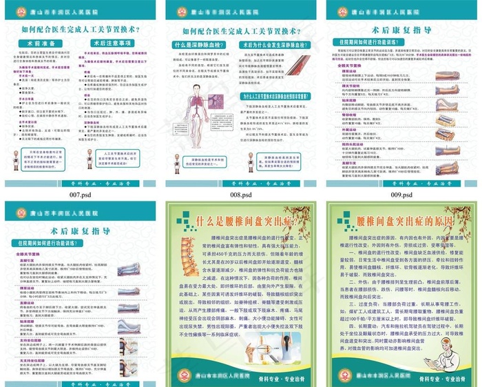 医院骨科展板图片
