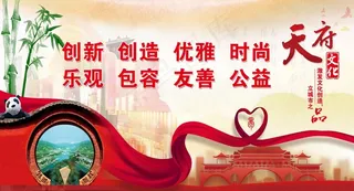 天府文化  熊猫 竹子图片