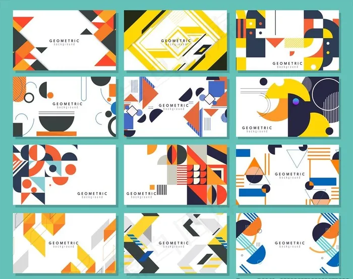 12款抽象图案背景图片ai矢量模版下载