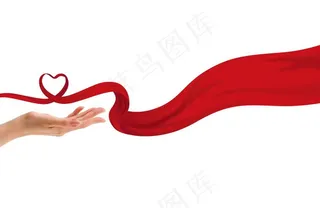 心形丝带图片