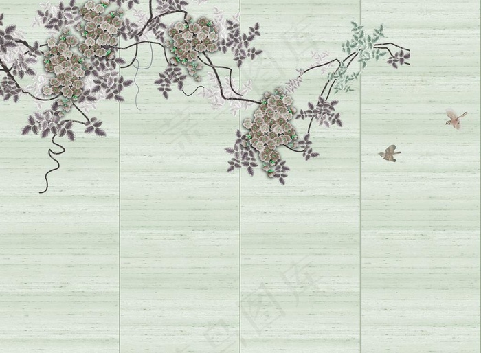 背景墙装饰画图片(9071X6946(DPI:72))psd模版下载
