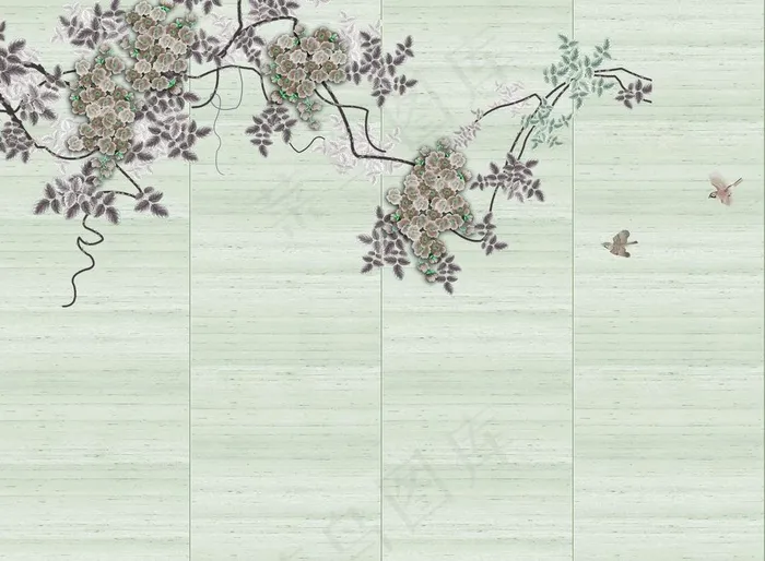 背景墙装饰画图片(9071X6946(DPI:72))psd模版下载