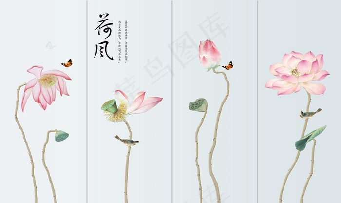 荷花图片(9071X5669(DPI:72))psd模版下载