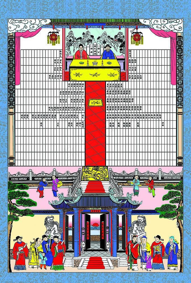 传统宗谱家谱图片